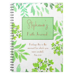 Caderno Espiral Ester 4:14 - Talvez este seja o Moment Green