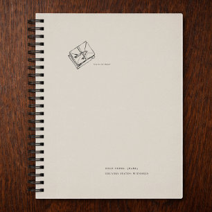 Caderno Espiral Estética Epistolar Vintage