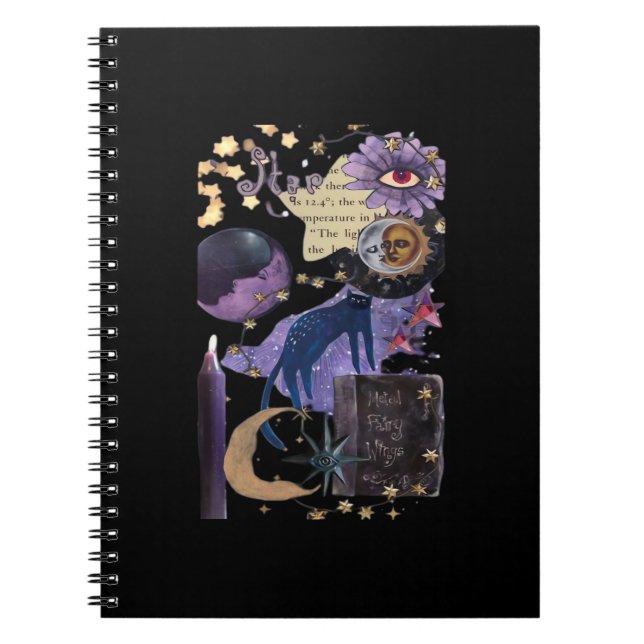 Caderno Espiral Estética Whimsigoth 90s (Frente)
