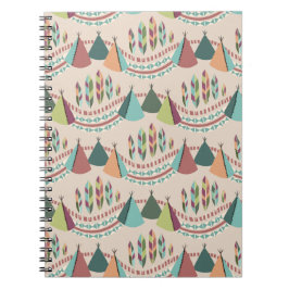 Caderno Espiral estilização nativa americana