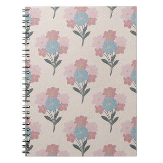Caderno Espiral Estilo de Bloco de Blocos Floral