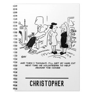 Caderno Espiral Estilo de Cabelo Longo Devido à Ausência de Estimu