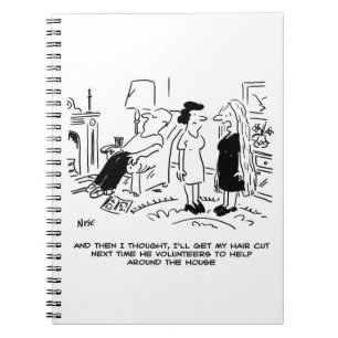 Caderno Espiral Estilo de Cabelo Longo Devido à Ausência de Estimu