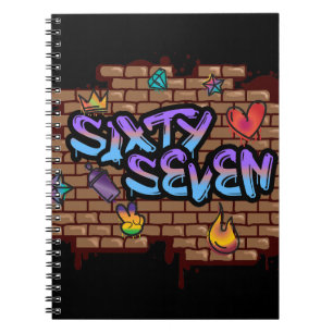Caderno Espiral Estilo de Grafite 67