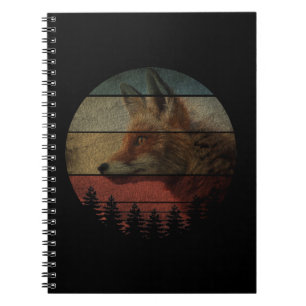 CADERNO ESPIRAL ESTILO DE PINTURA DE FOX VINTAGE