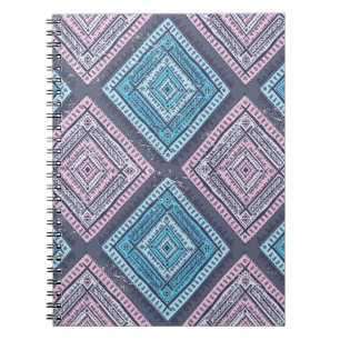 Caderno Espiral Estilo étnico tribal, atemporal e contínuo