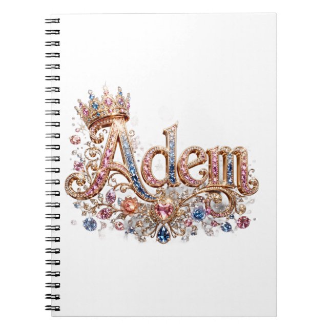 Caderno Espiral Estilo Real Adam Design (Frente)