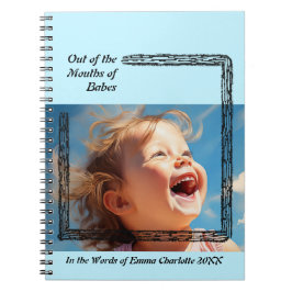 Caderno Espiral Estilo Russo Livro Azul Bebê