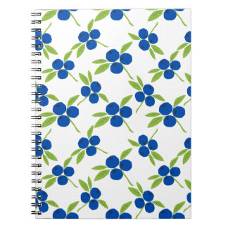 Caderno Espiral Estilo sem costura de Blueberry Cutout docinho