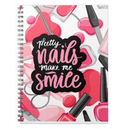 CADERNO ESPIRAL ESTILO UNHAS ART