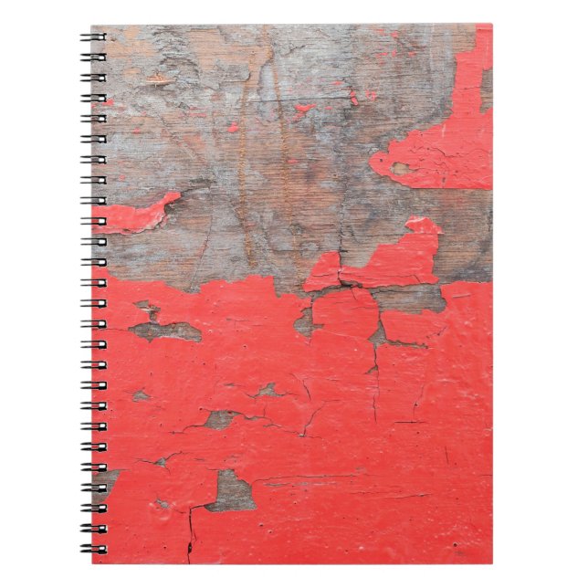 Caderno Espiral Estofo antigo e descascador de madeira conselho pi (Frente)