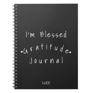 Caderno Espiral Estou Abençoado Diário Cristão de Gratidão