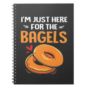 Caderno Espiral Estou aqui pela Comida judaica das sacolas