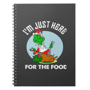 Caderno Espiral Estou aqui só pela comida 