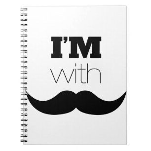 Caderno Espiral Estou com bigode