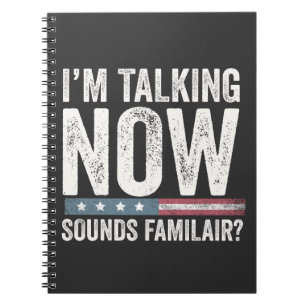 Caderno Espiral Estou falando que parece familiar? Trump Harris