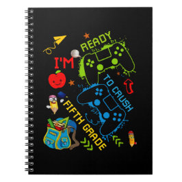 Caderno Espiral Estou pronto para esmagar 5 de volta ao vídeo esco