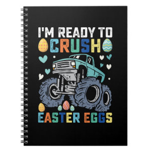 Caderno Espiral Estou Pronto Para Esmagar Ovos De Páscoa Caminhão