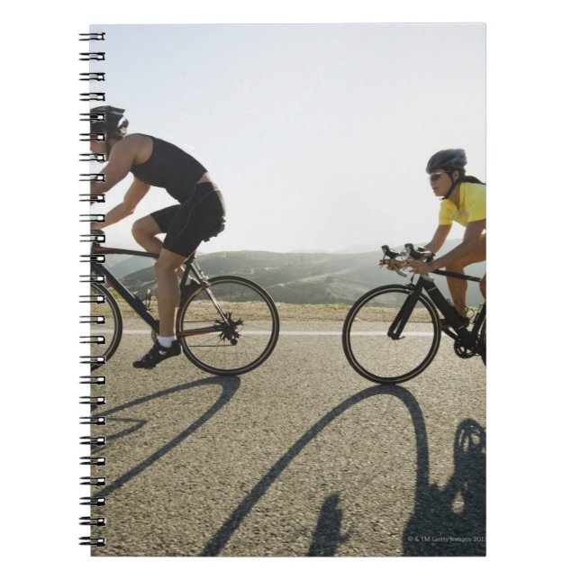 Caderno Espiral Estrada de ciclistas em Malibu (Frente)