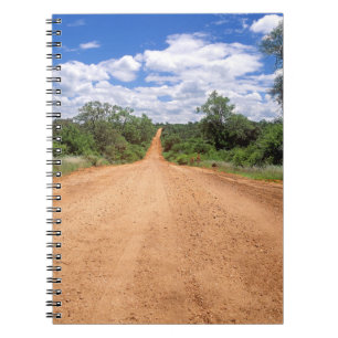Caderno Espiral Estrada de terra, Parque Nacional Kruger, Mpumalan