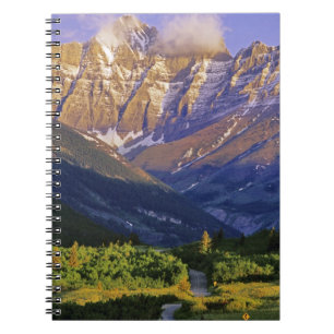 Caderno Espiral Estrada Red Rock em Waterton Lakes National Park