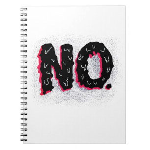 Caderno Espiral Estranho antissocial sarcástico sem tipografia