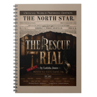 Caderno Espiral Estreia Mundial de The Rescue Trial Vintage