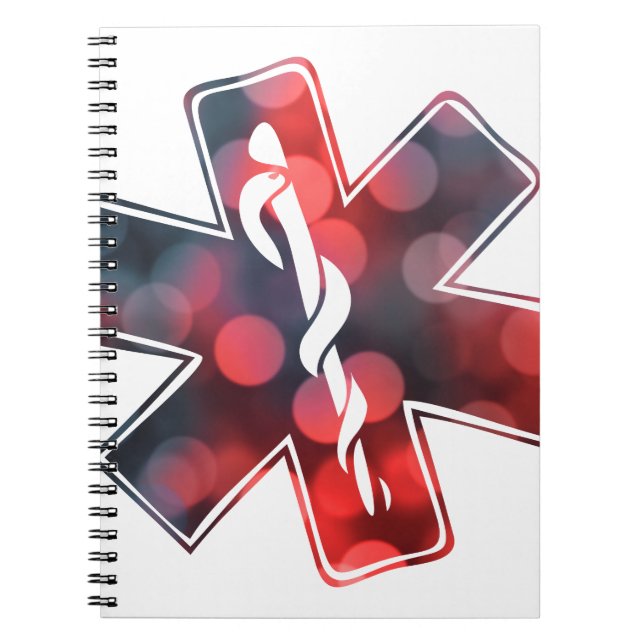 Caderno Espiral estrela da vida (Frente)