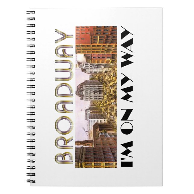 Caderno Espiral Estrela de Broadway do T (Frente)