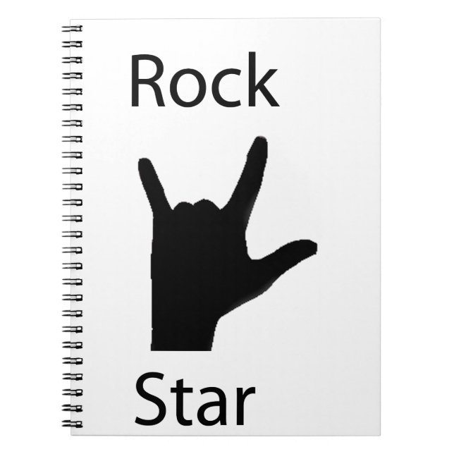 Caderno Espiral Estrela do rock (Frente)