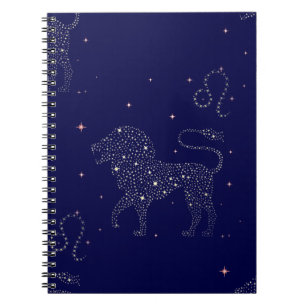 Caderno Espiral estrela leo
