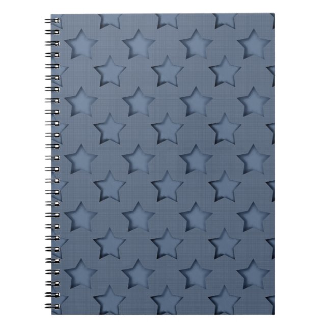 Caderno Espiral Estrelas azuis (Frente)