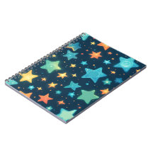 Estrelas brilhantes fofas em azul