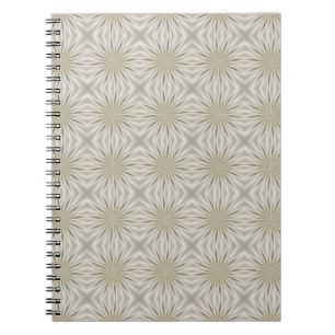 Caderno Espiral Estrelas de Natal de Prata Brilhante