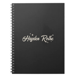 Caderno Espiral Estrelas de Tipografia Retroativa