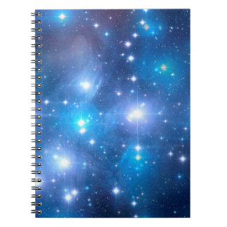 Caderno Espiral Estrelas do Universo Azul + suas ideias