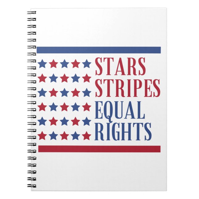 Caderno Espiral Estrelas e direitos iguais (Frente)