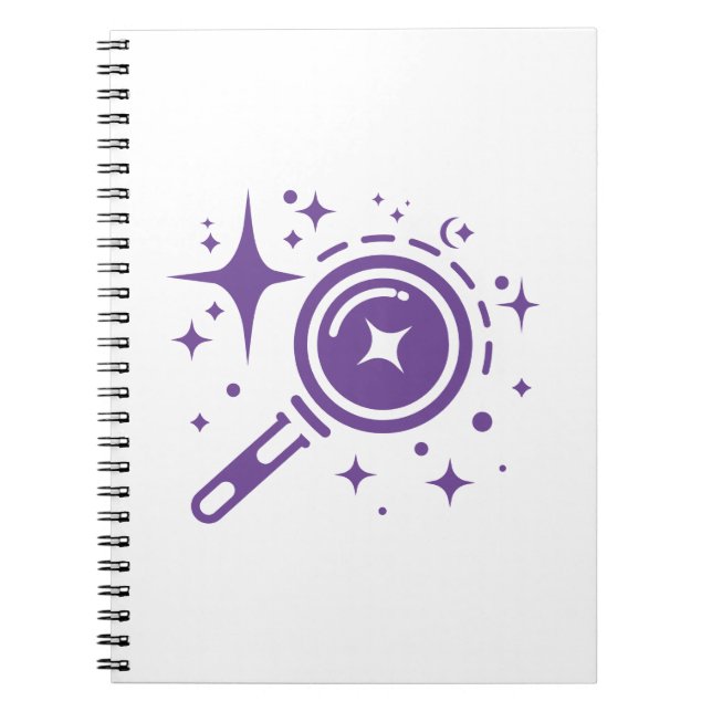 Caderno Espiral Estrelas emblem Twinkle, farol da era digital (Frente)