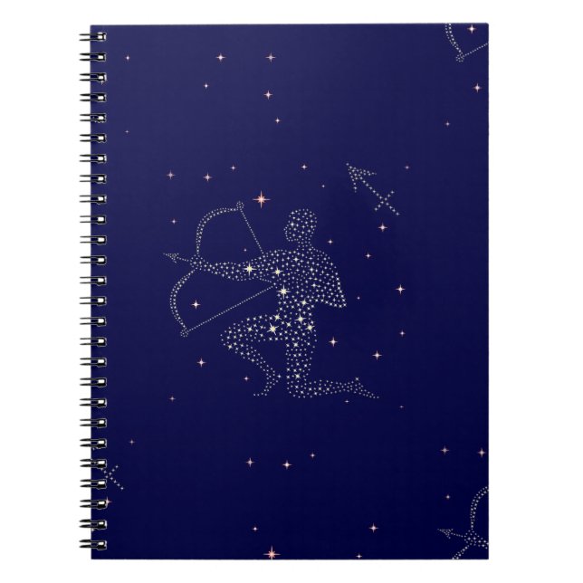 Caderno Espiral estrelas sagitário (Frente)