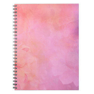 Caderno Espiral Estrutura de textura de fundo rosa