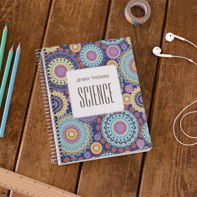 Caderno Espiral Estudante Personalizado (School subject notebook)