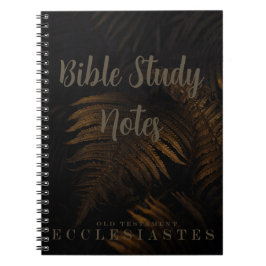 Caderno Espiral Estudo Bíblico-Eclesiastes