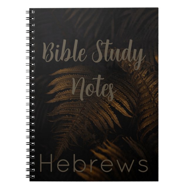 Caderno Espiral Estudo da Bíblia-Hebreus (Frente)