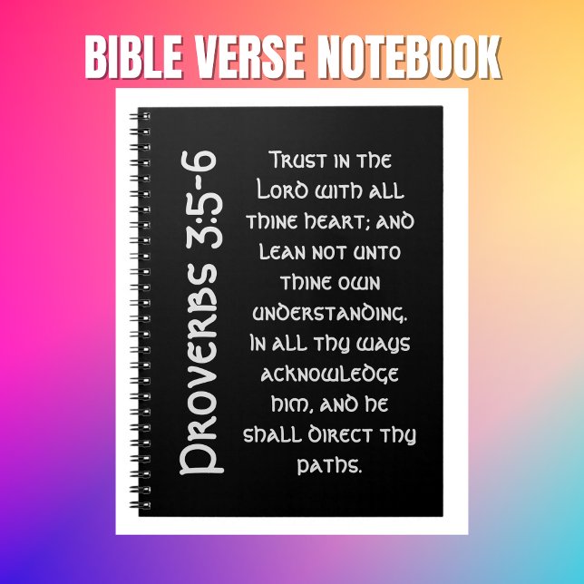 Caderno Espiral Estudo de Bíblia do Modern Black Proverbs (Bible Verse Notebooks)