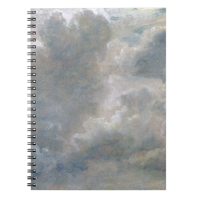 Caderno Espiral Estudo de nuvens de Cumulus, 1822 de John (Frente)