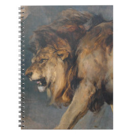 Caderno Espiral Estudo de um Leão (por Edwin Henry Landseer)