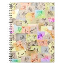 Estudos Antigos de Lápis de Cabeças, Mãos, Ouvidos