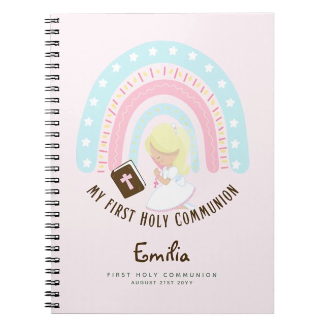 Caderno Espiral Estudos Personalizados de Diário ou Bíblia de Oraç (Frente)