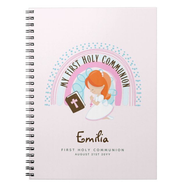 Caderno Espiral Estudos Personalizados de Diário ou Bíblia de Oraç (Frente)