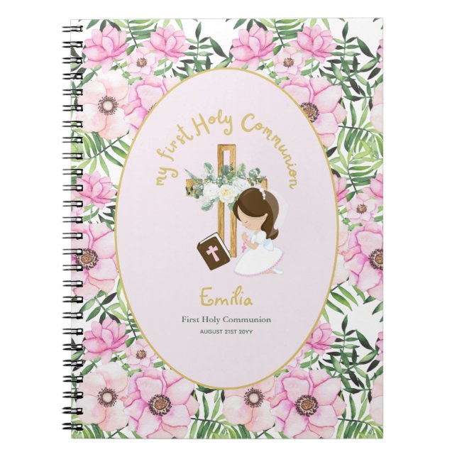 Caderno Espiral Estudos Personalizados de Diário ou Bíblia de Oraç (Frente)